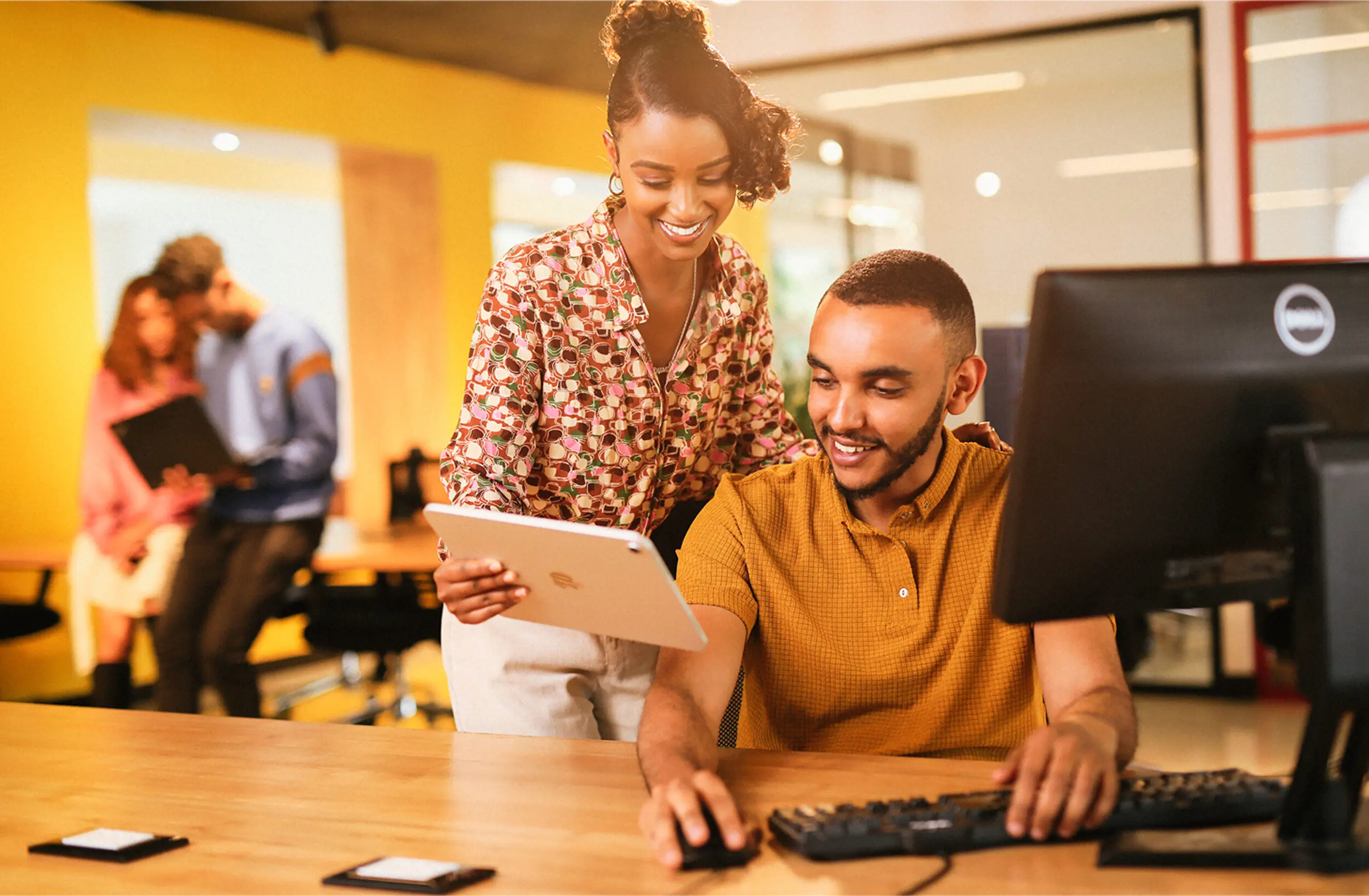 Team working on decision intelligence